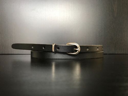 Leather Belt (B1) 13mm (X-Small  - Black)
